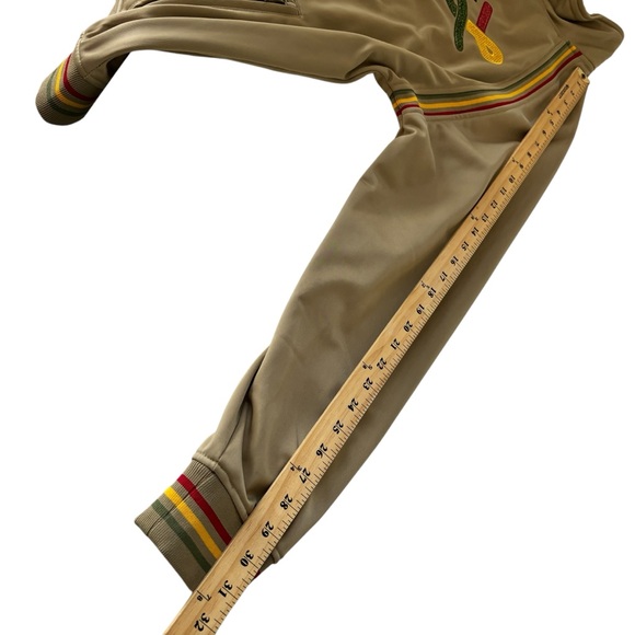 LRG Men’s Roots + Equipment Deeper Roots Tan Embroidered Track Jacket Sz L - Picture 5 of 8